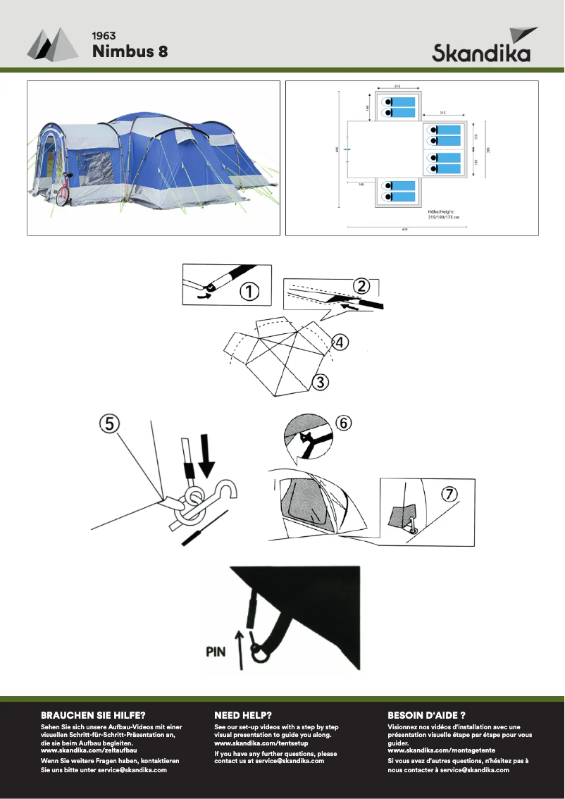 Page 1 of the manual User Manual Skandika Nimbus 8