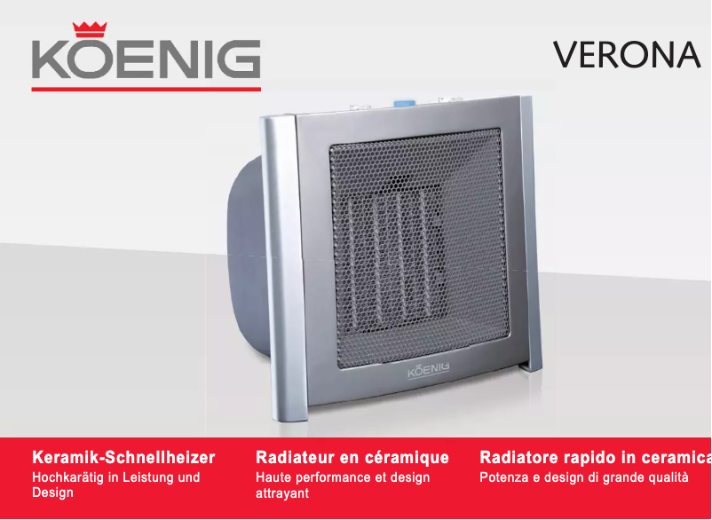 Image de la première page du manuel de l'appareil Verona B06147