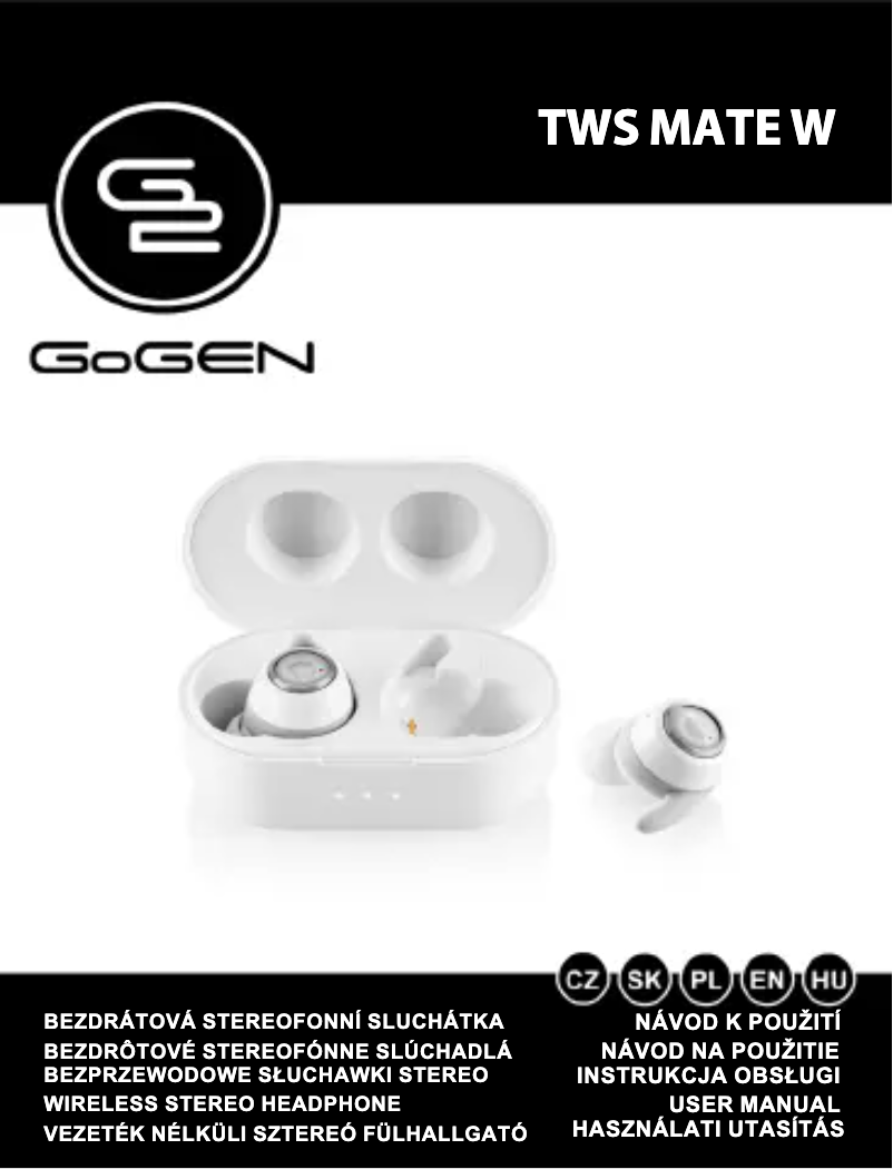 First page image of the manual for TWS MATE