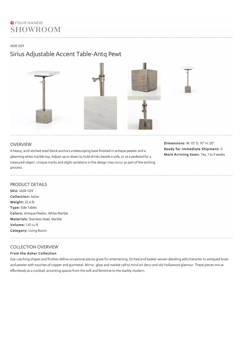 First page image of the manual for IASR-029