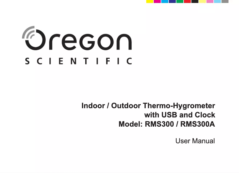 First page image of the manual for RMS300A