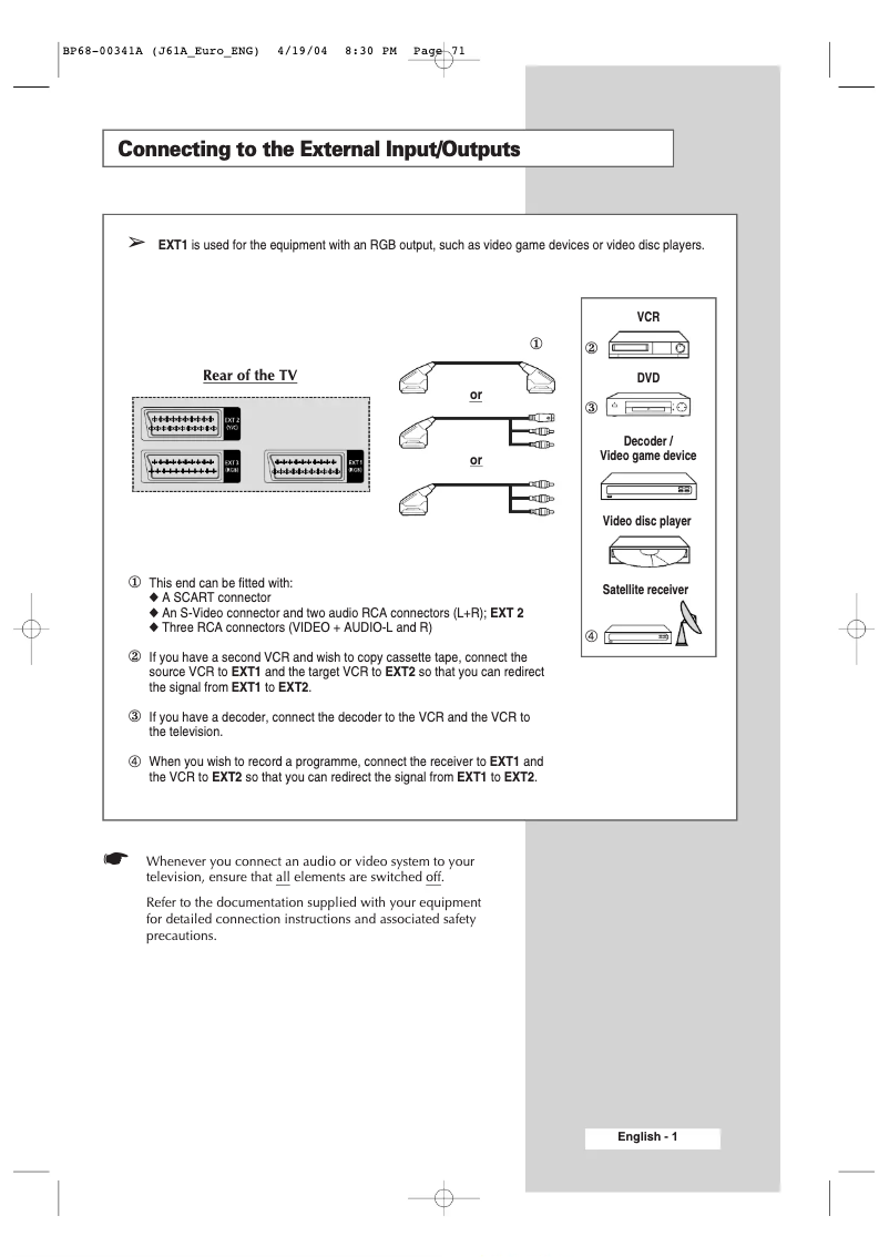 First page image of the manual for SP43H3HT