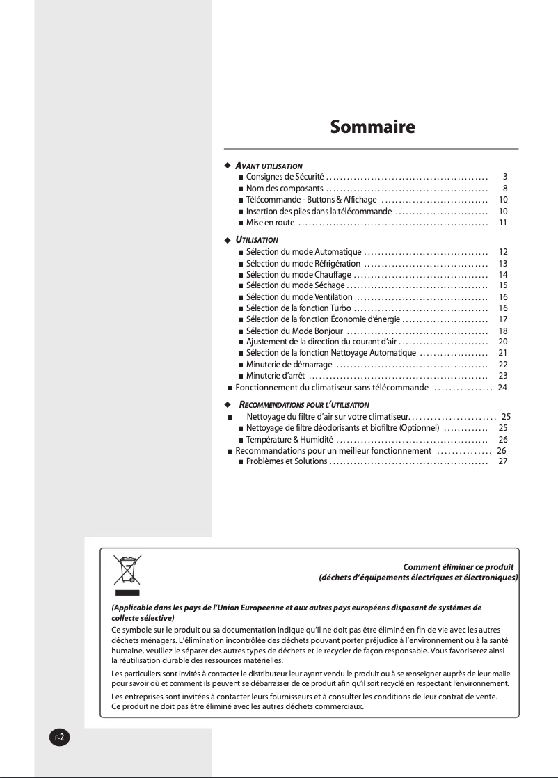 First page image of the manual for AQ12MSBX
