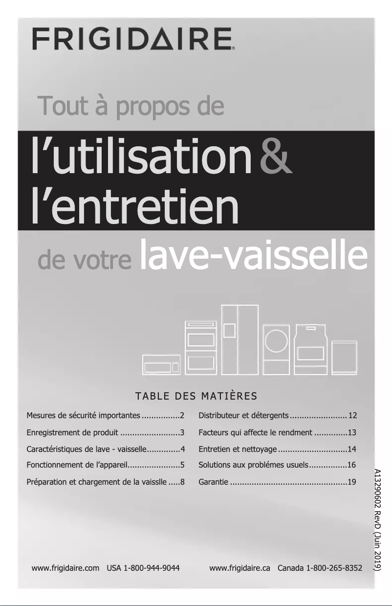 First page image of the manual for FGID2468UD