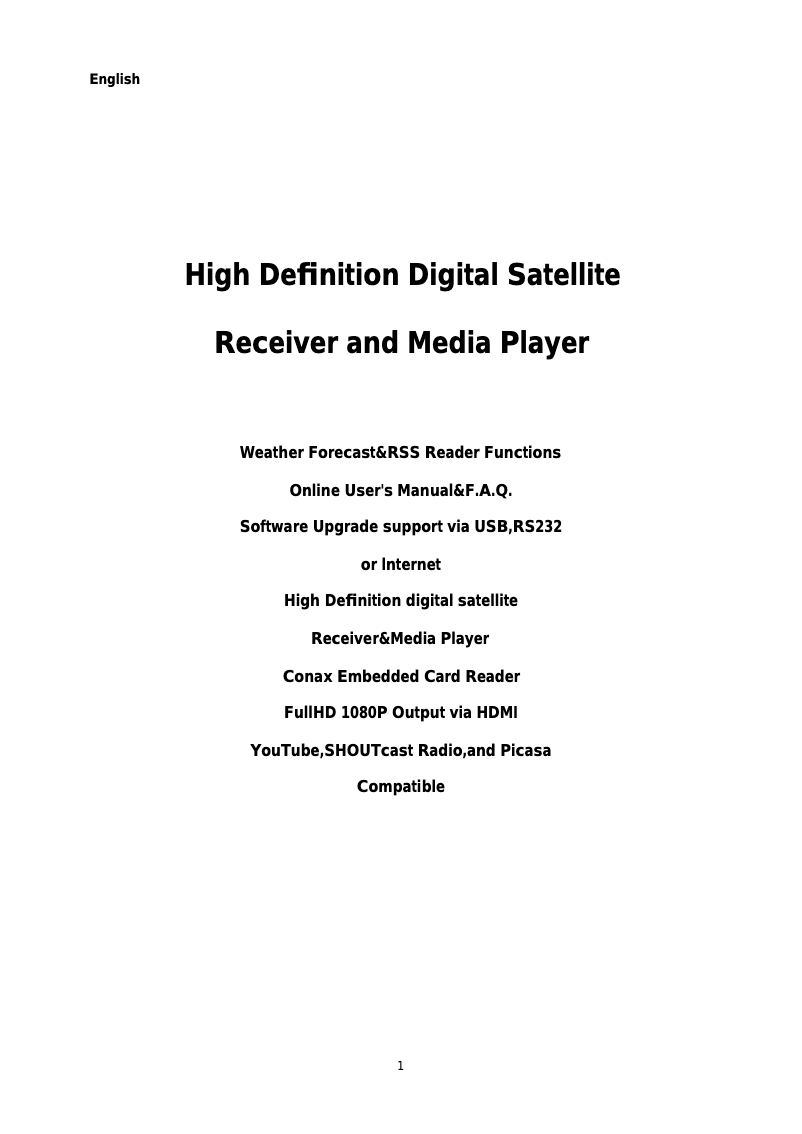 First page image of the manual for Unix F plus Solo