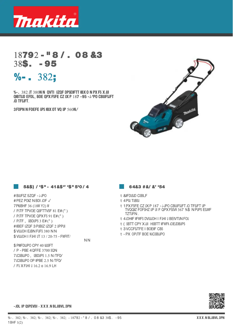 First page image of the manual for DLM382Z