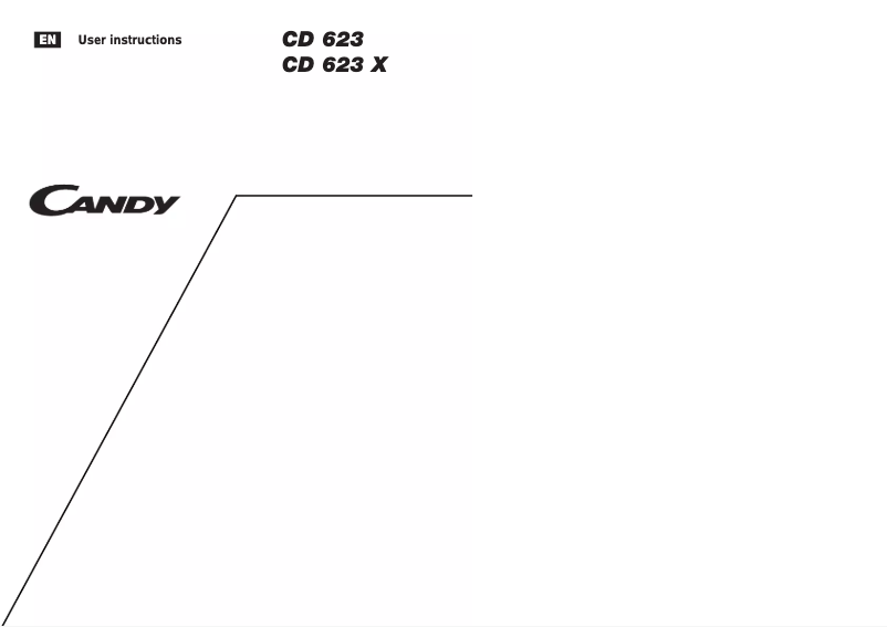 First page image of the manual for CD 623 X UK