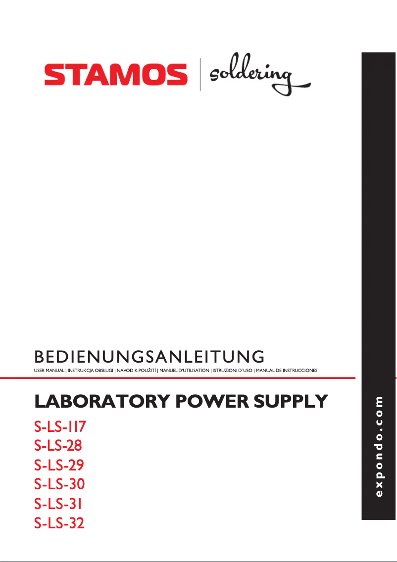 First page image of the manual for S-LS-29