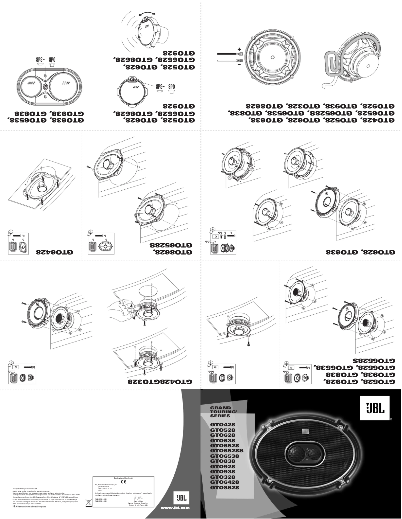 First page image of the manual for GTO328