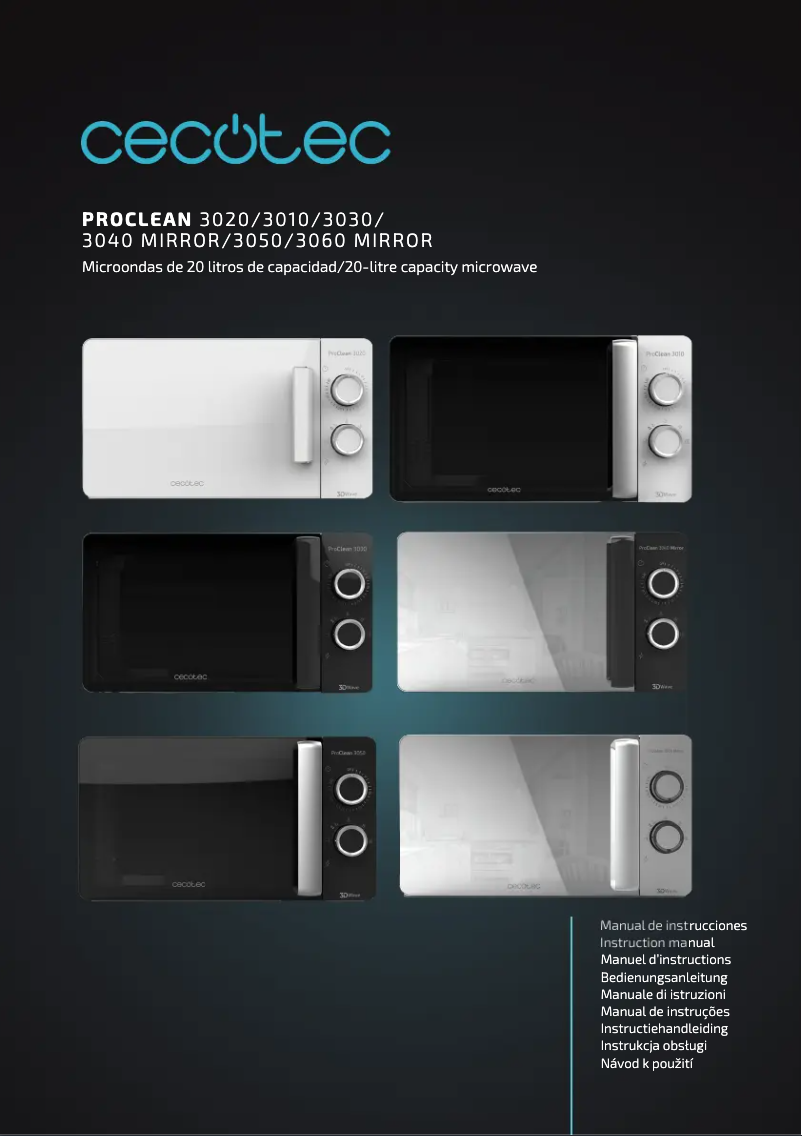 Image de la première page du manuel de l'appareil ProClean 3040 Mirror