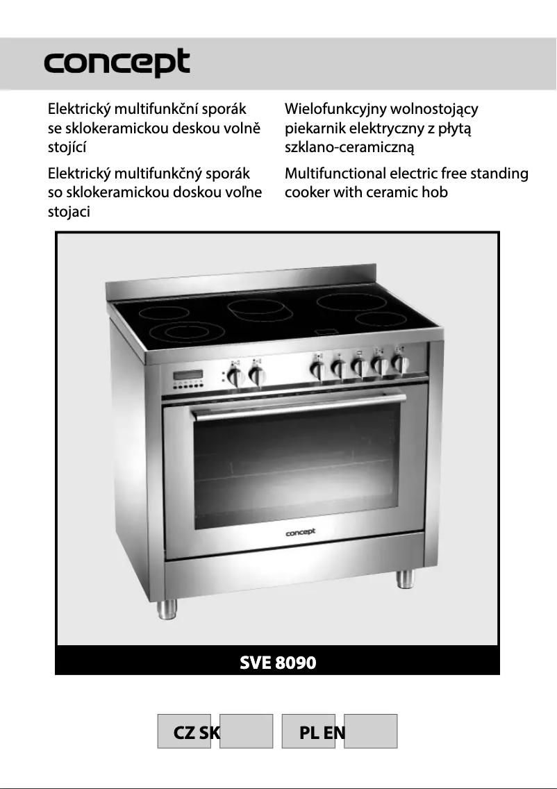 Page 1 of the manual User Manual Concept SVE8090