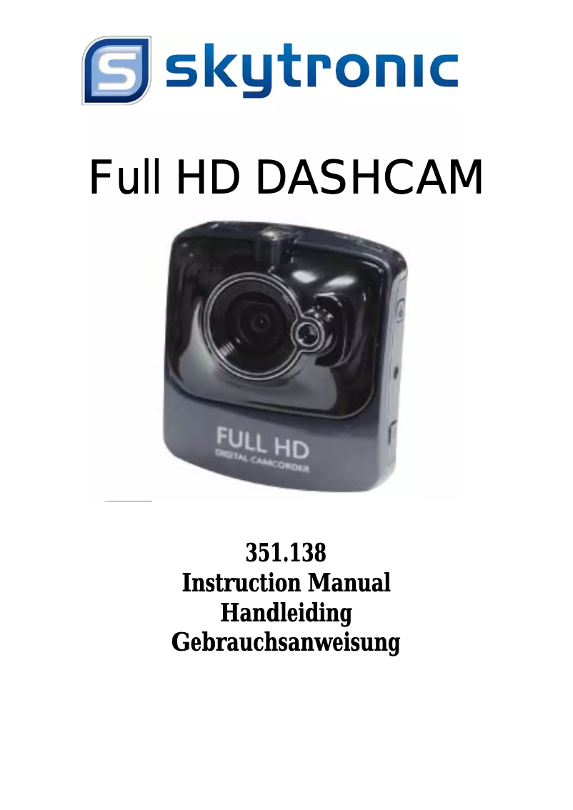 Page 1 of the manual User Manual Skytronic 351.138