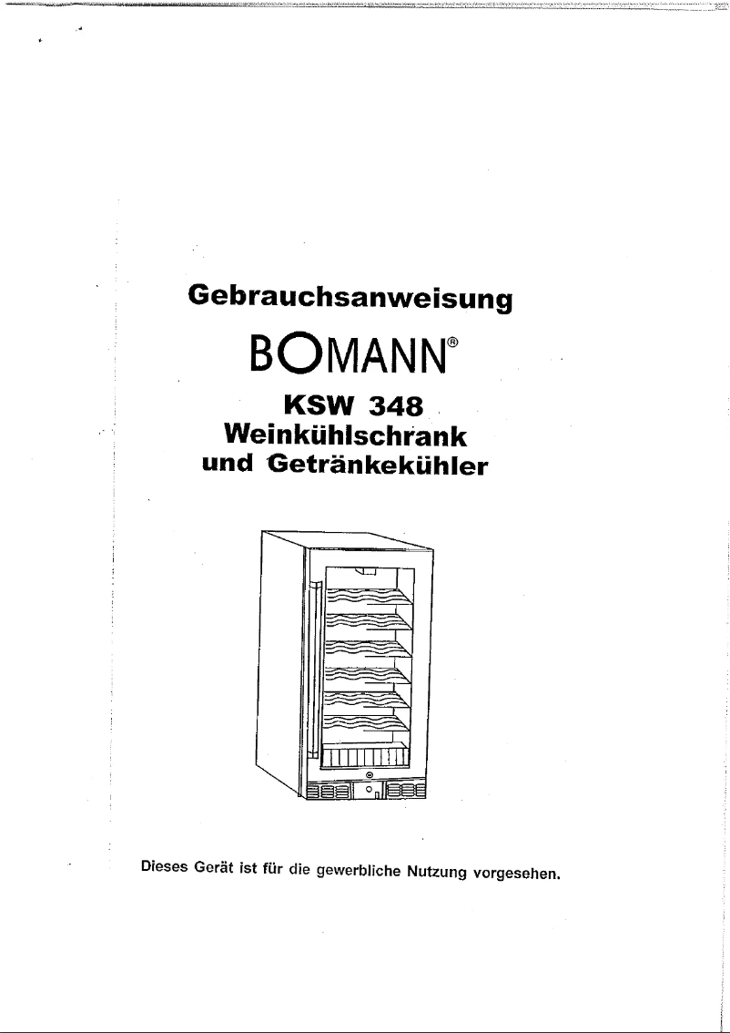 First page image of the manual for KSW 348