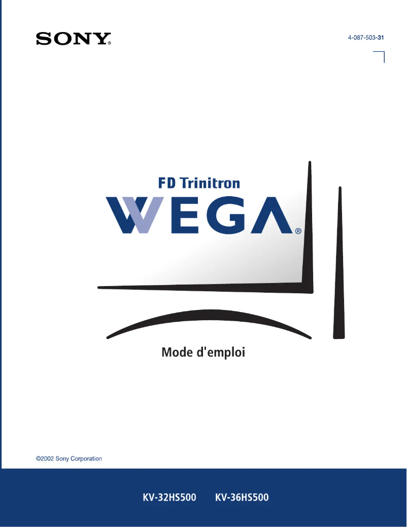 Page 1 of the manual User Manual Sony KV-36HS500