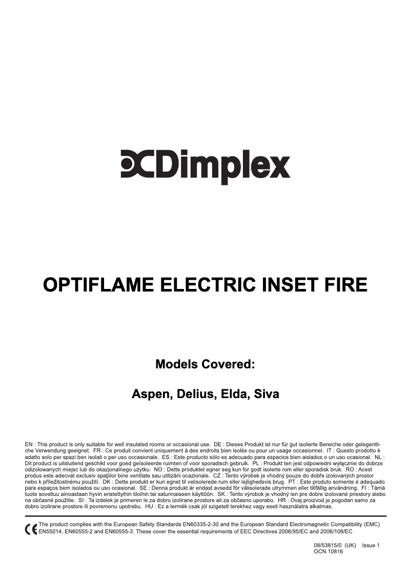 First page image of the manual for DLS20BN