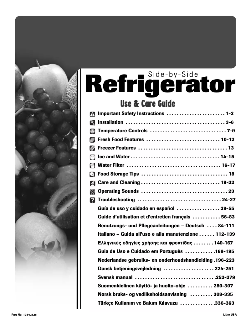 Page 1 of the manual User Manual Amana AC 2225