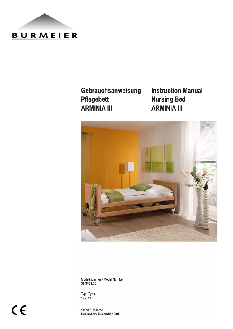 Page 1 of the manual User Manual Burmeier Arminia III