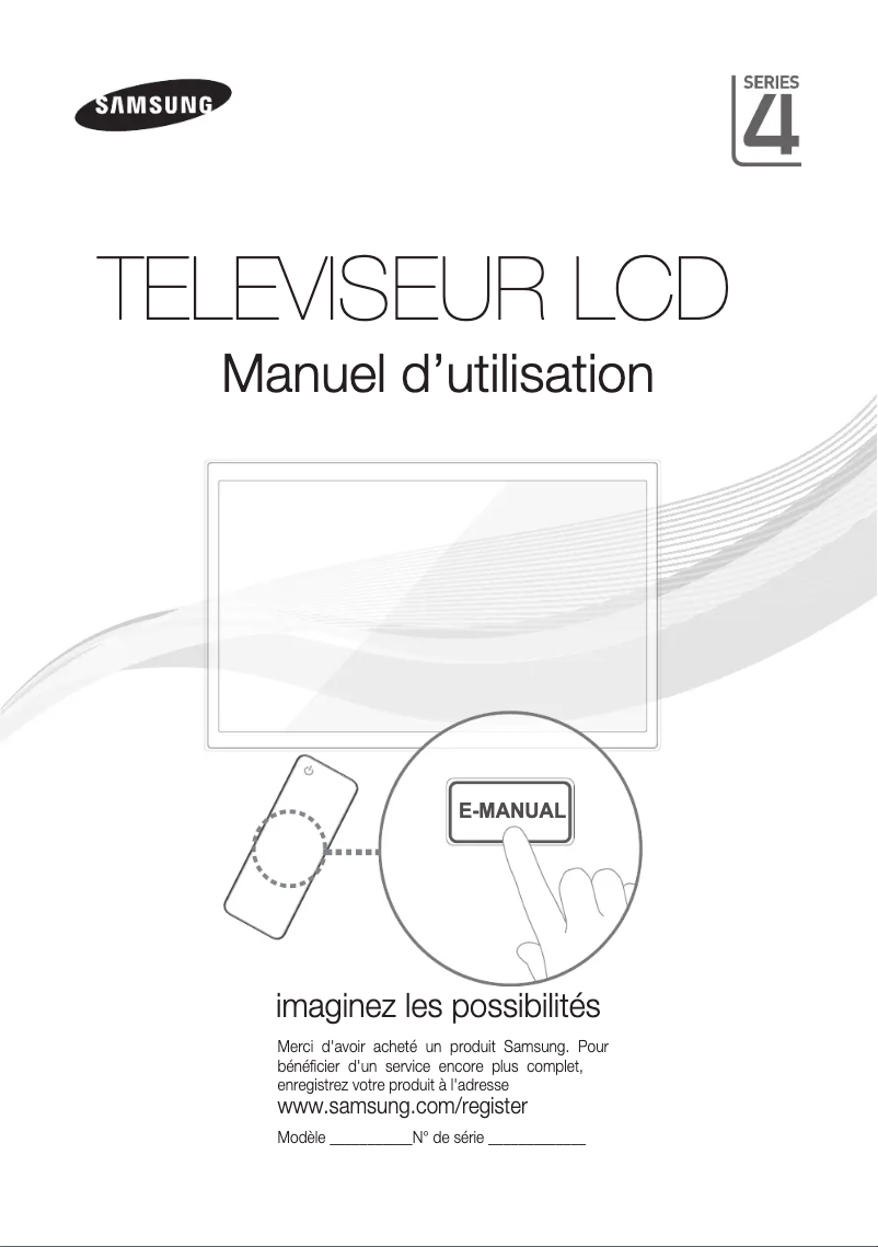 First page image of the manual for LA32D450G1