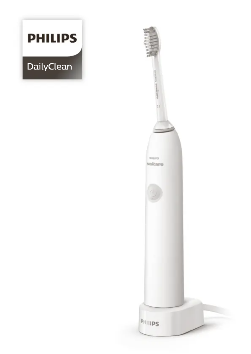 First page image of the manual for Sonicare Dailyclean 1100 HX3411