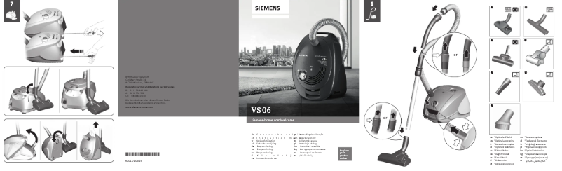 Page 1 of the manual User Manual Siemens VS06G2004