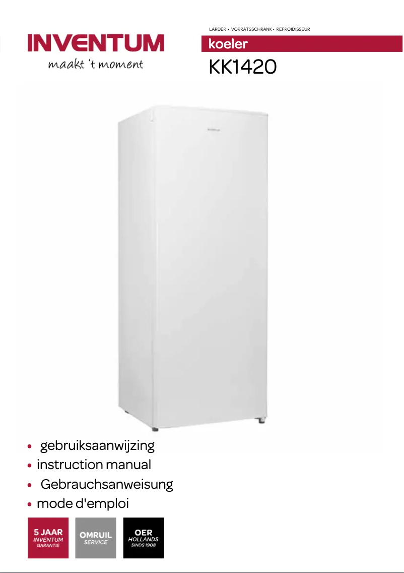 First page image of the manual for KK1420