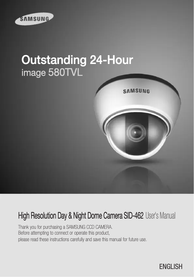 First page image of the manual for SID-462B