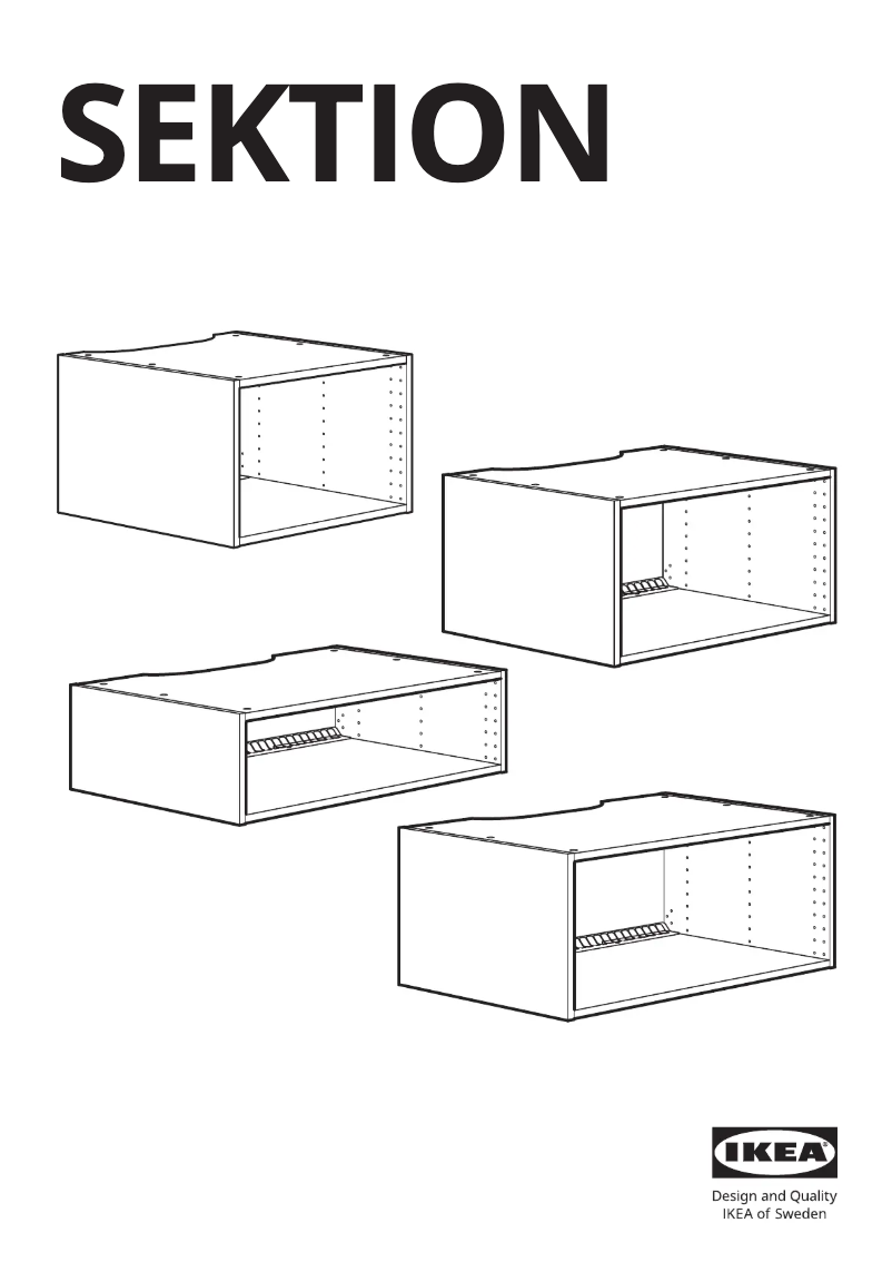 First page image of the manual for SEKTION 202.655.13