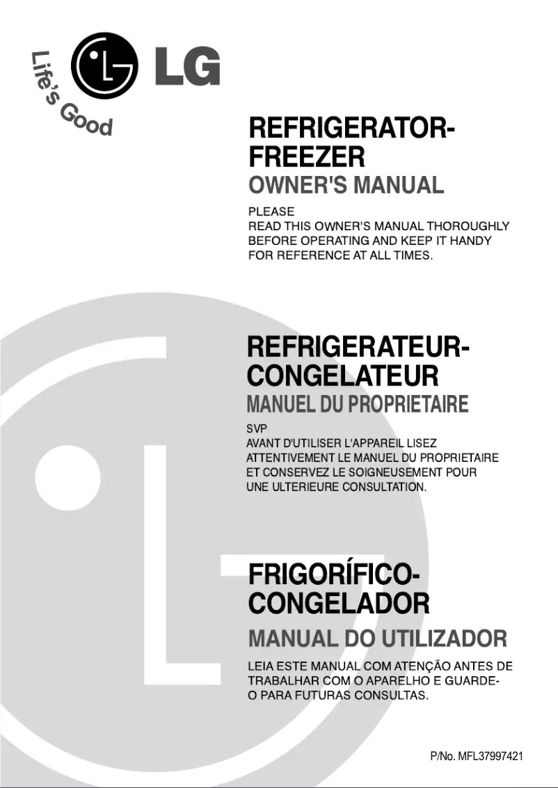 Page 1 of the manual User Manual LG GN-M392YVQK