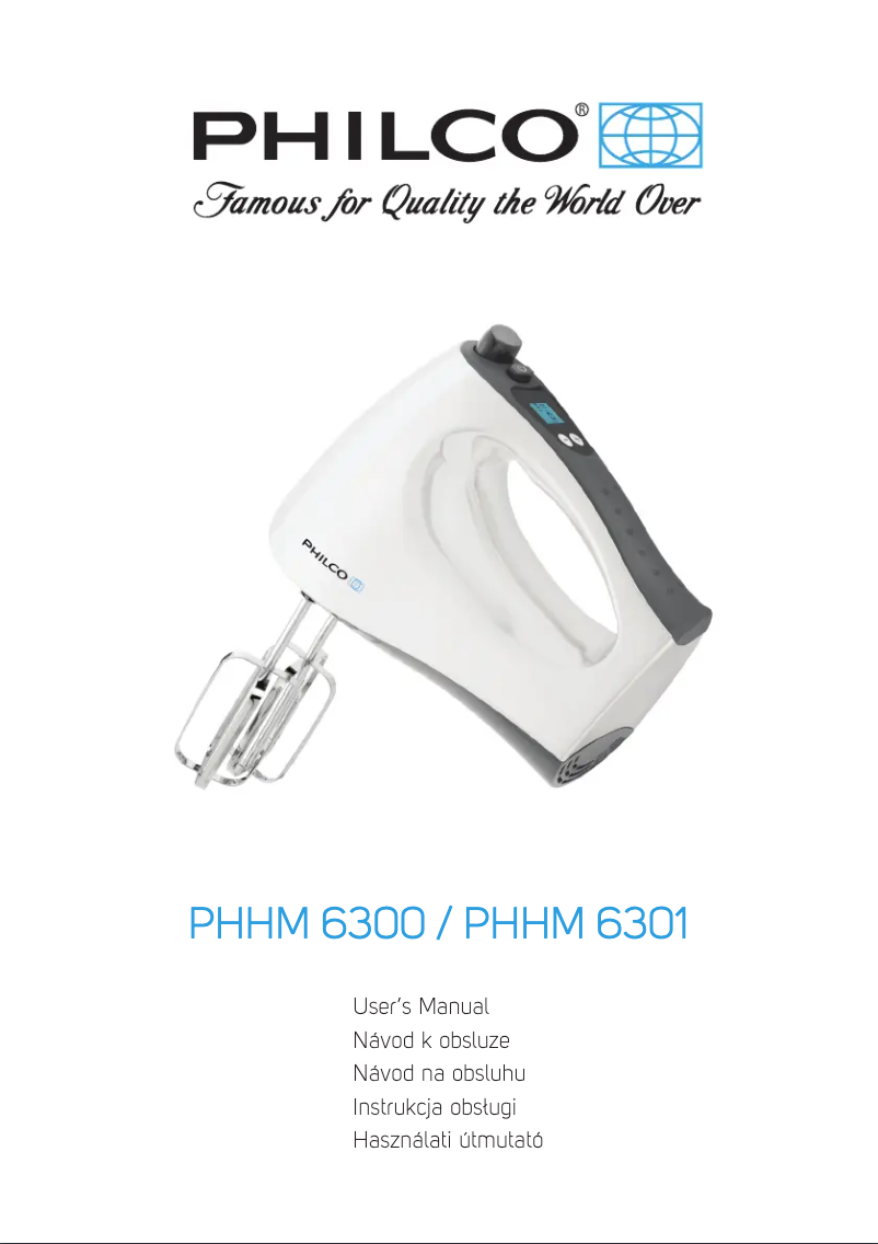 First page image of the manual for PHHM 6301