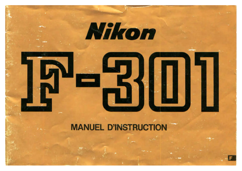 First page image of the manual for F-301