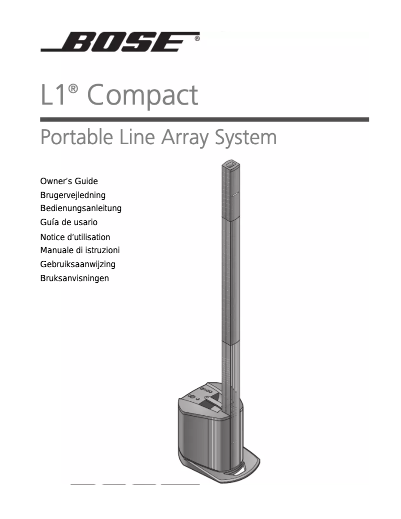 First page image of the manual for L1 Compact