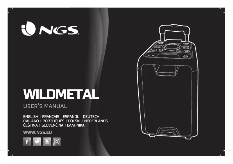 First page image of the manual for WildMetal