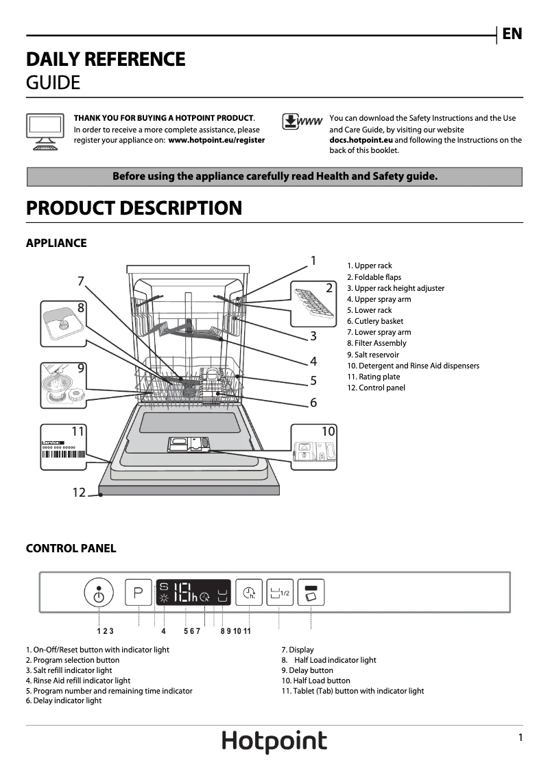First page image of the manual for HIC 3B+26 UK