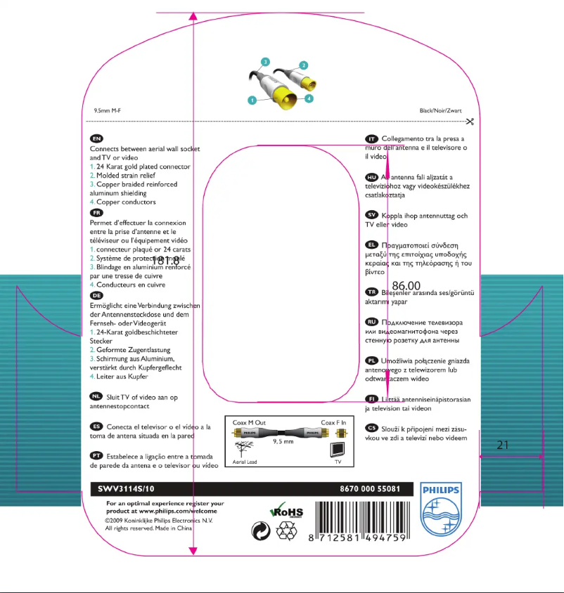 Page 1 of the manual Instruction Manual Philips SWV3114S