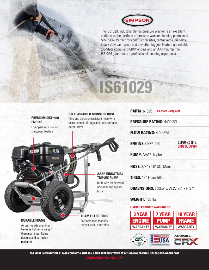 First page image of the manual for IS61029-S