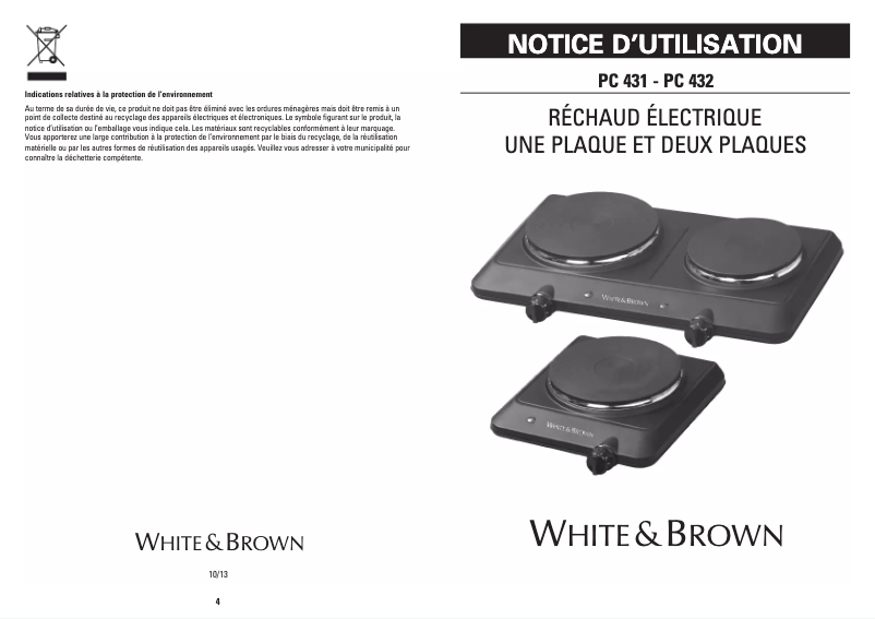 First page image of the manual for PC 432