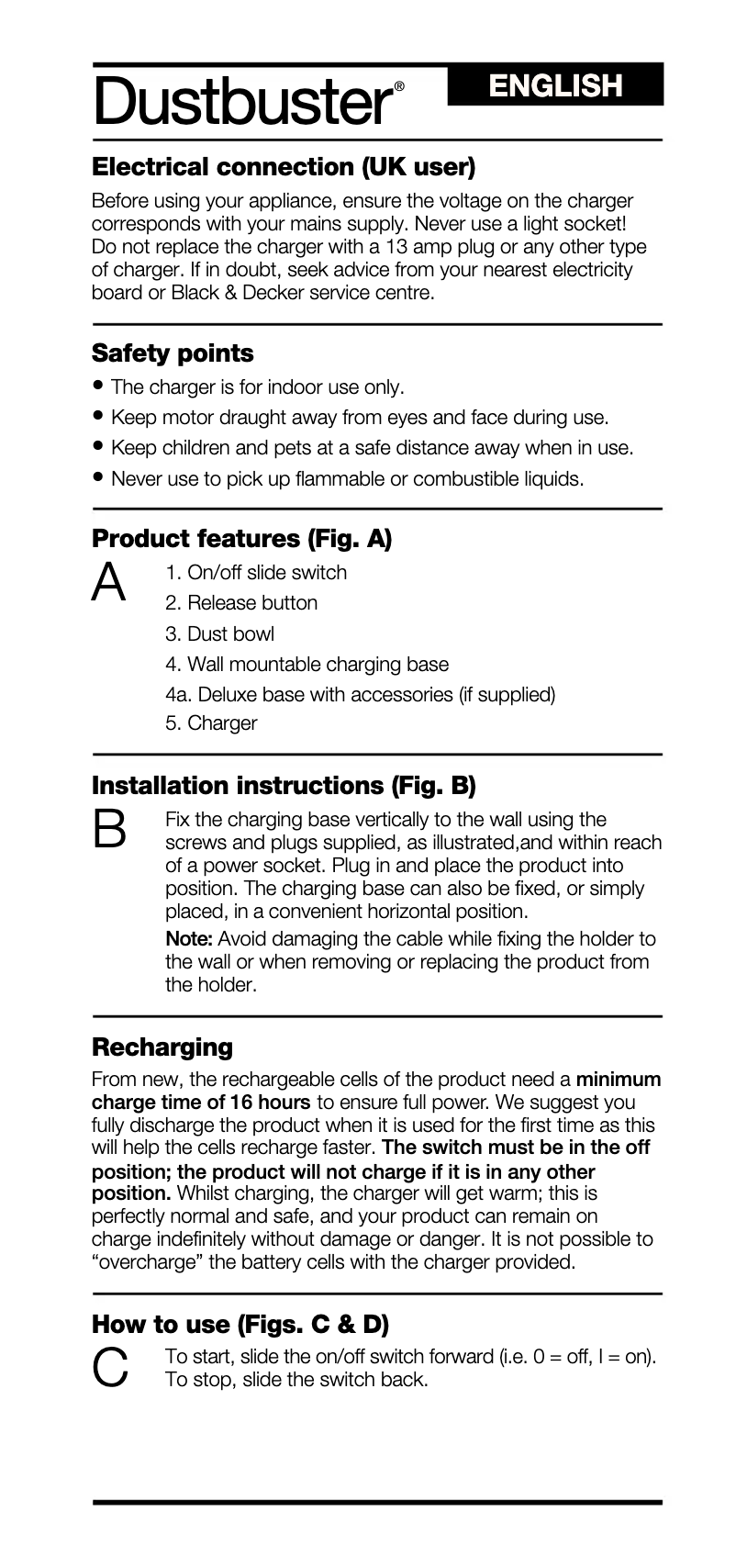 Page 1 of the manual User Manual Black & Decker HC421
