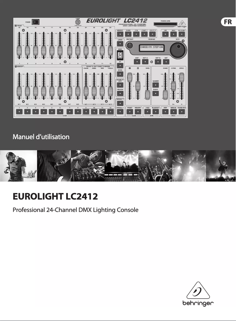 First page image of the manual for Eurolight LC2412