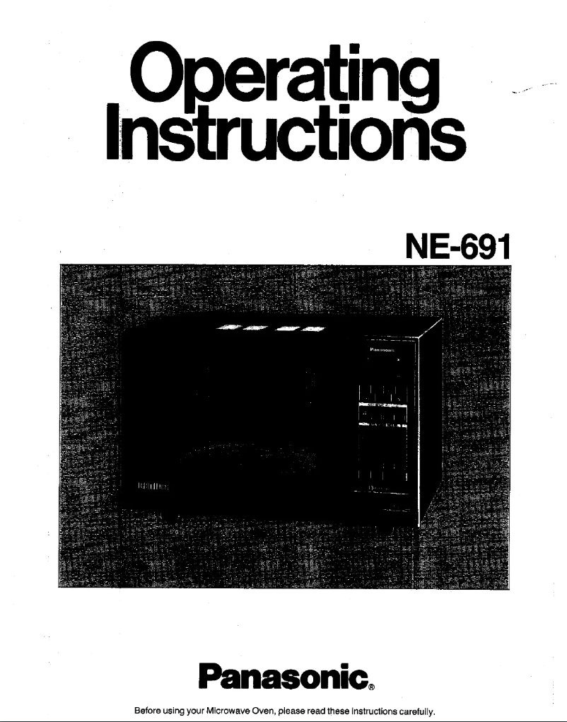 Page 1 of the manual User Manual Panasonic NE-691