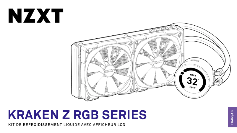 Page 1 of the manual User Manual NZXT Kraken X73 RGB
