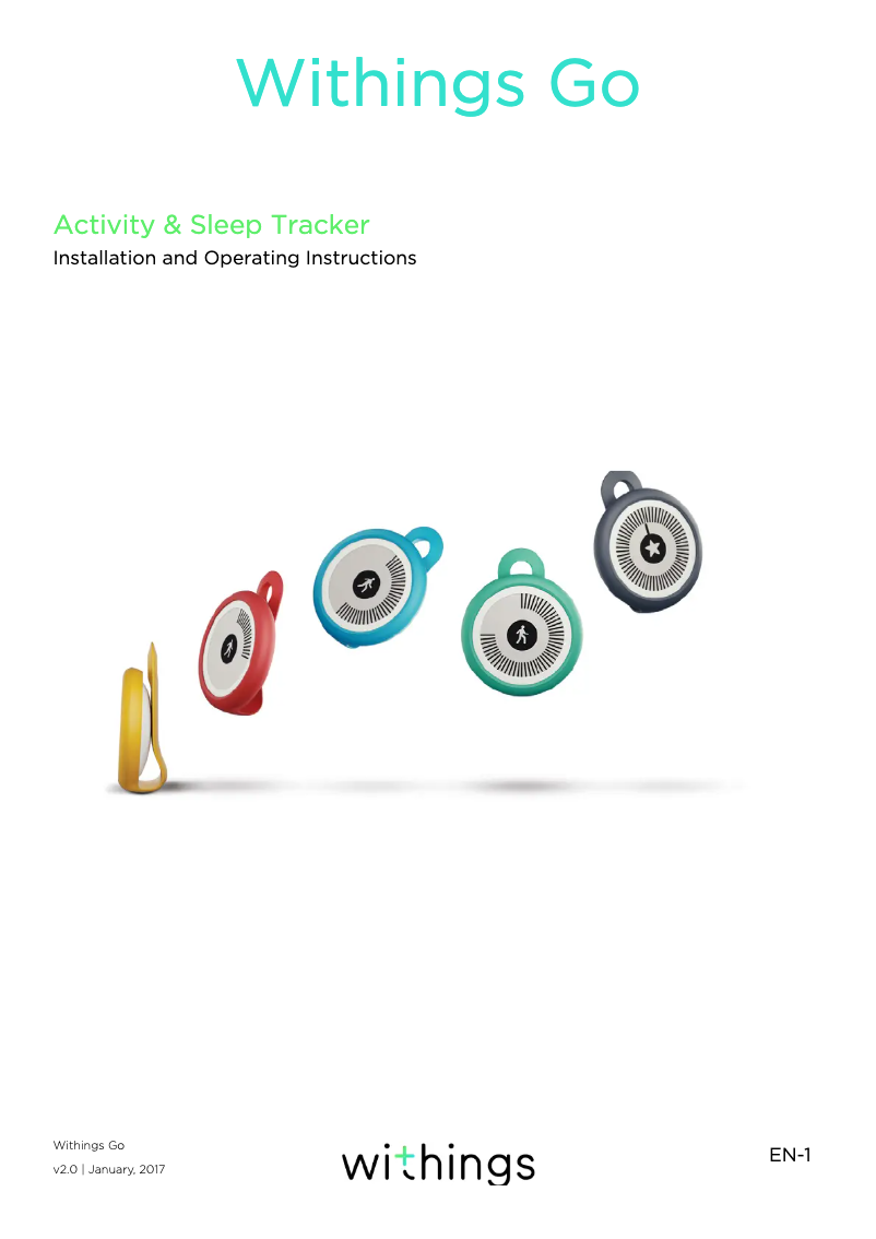 First page image of the manual for Go