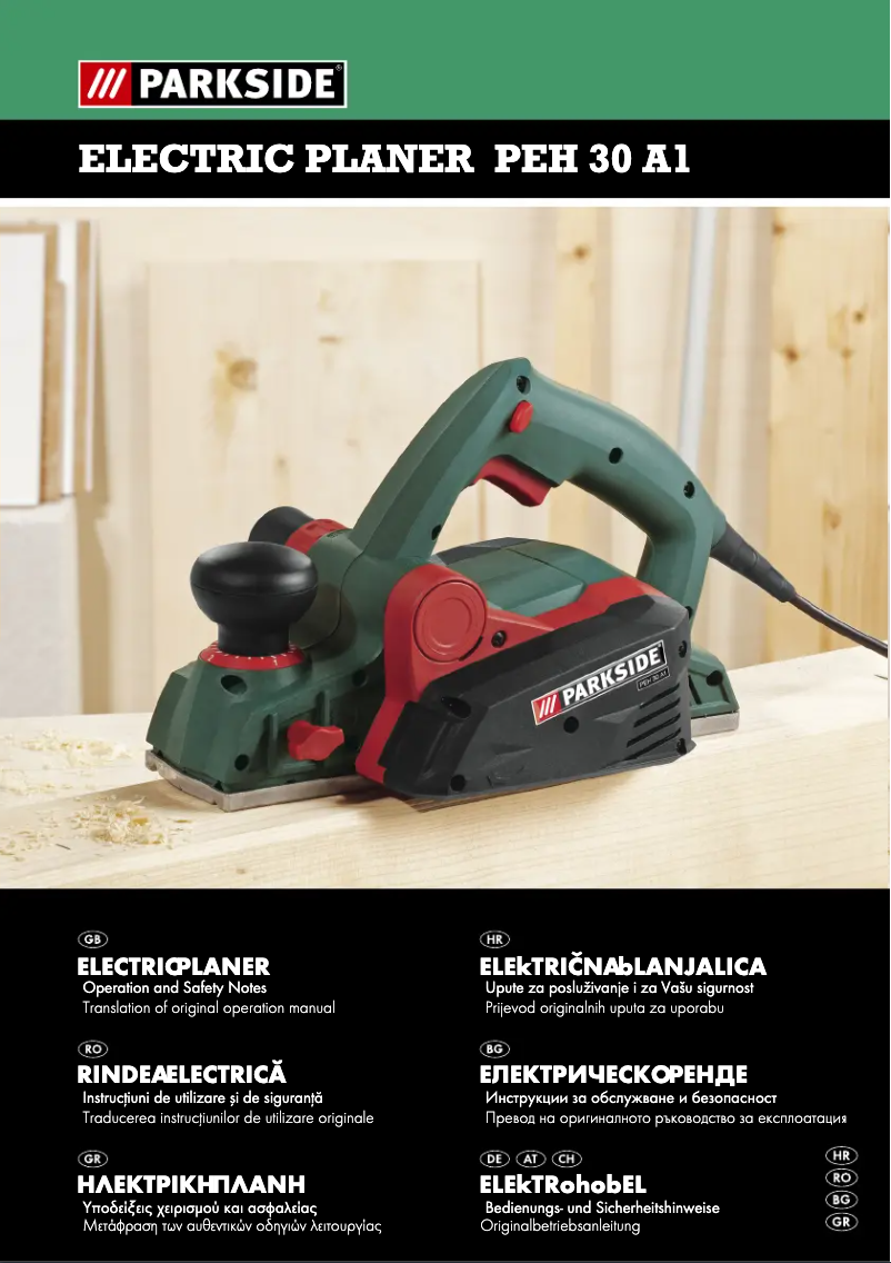 Image de la première page du manuel de l'appareil PEH 30 A1