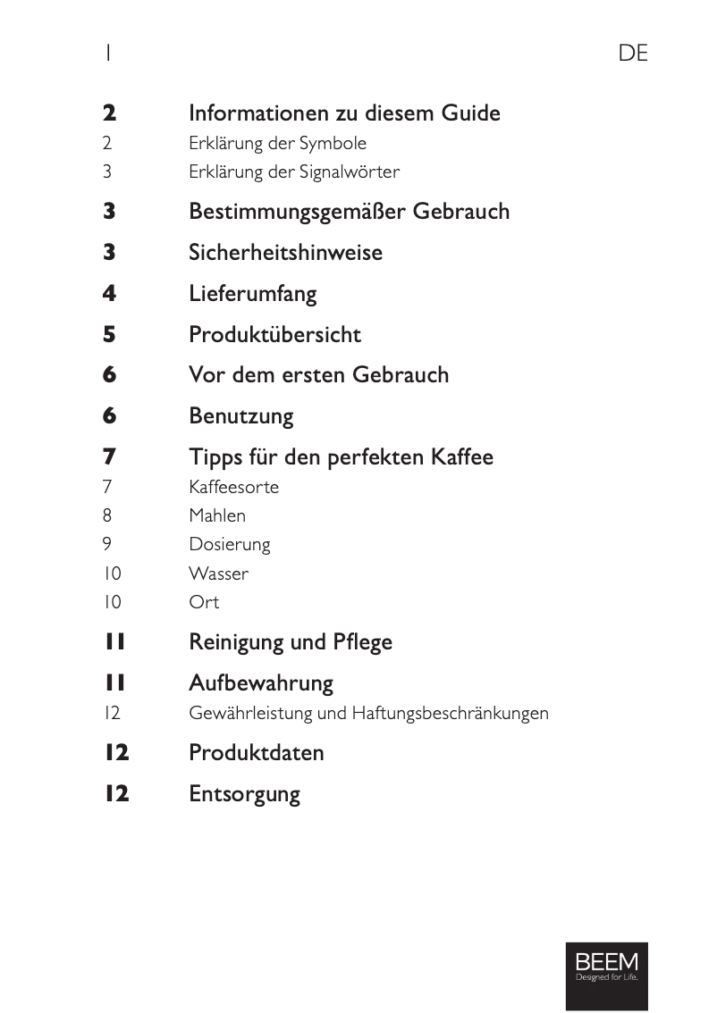 Image de la première page du manuel de l'appareil Grind-2-Go