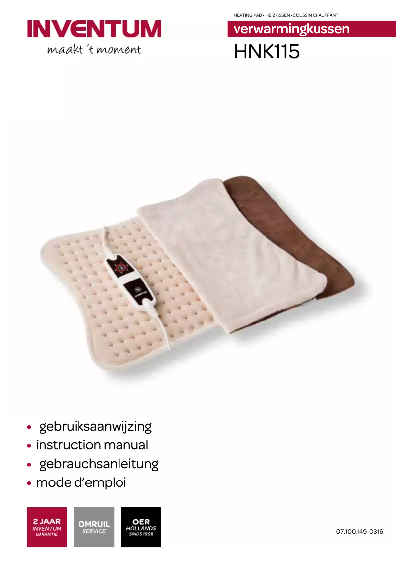 First page image of the manual for HNK115