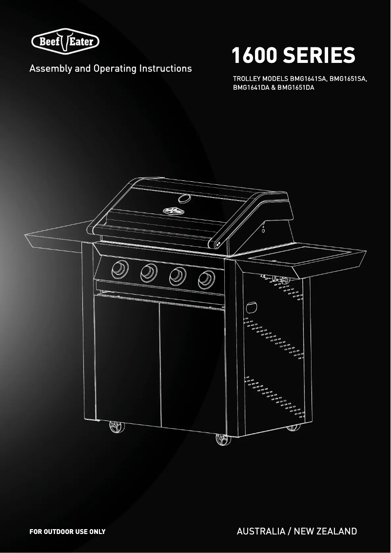 First page image of the manual for 1600 Series BMG1651DA