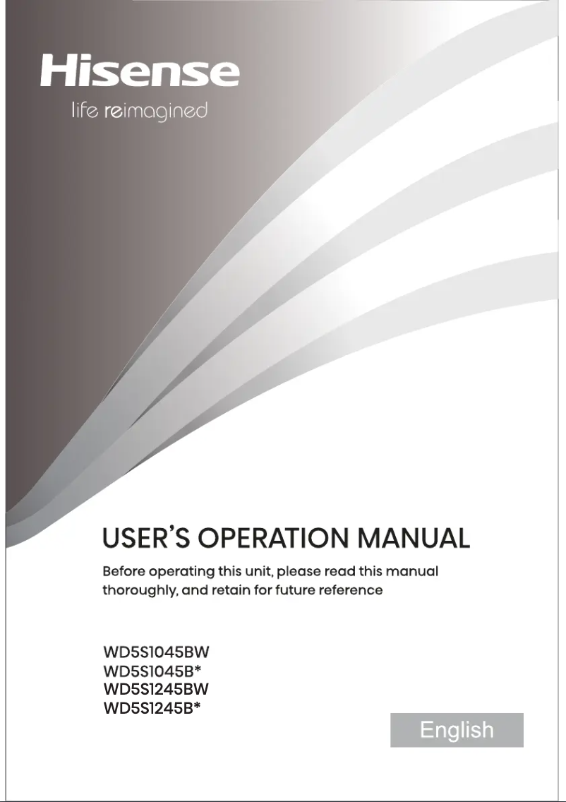 First page image of the manual for WD5S1045BT