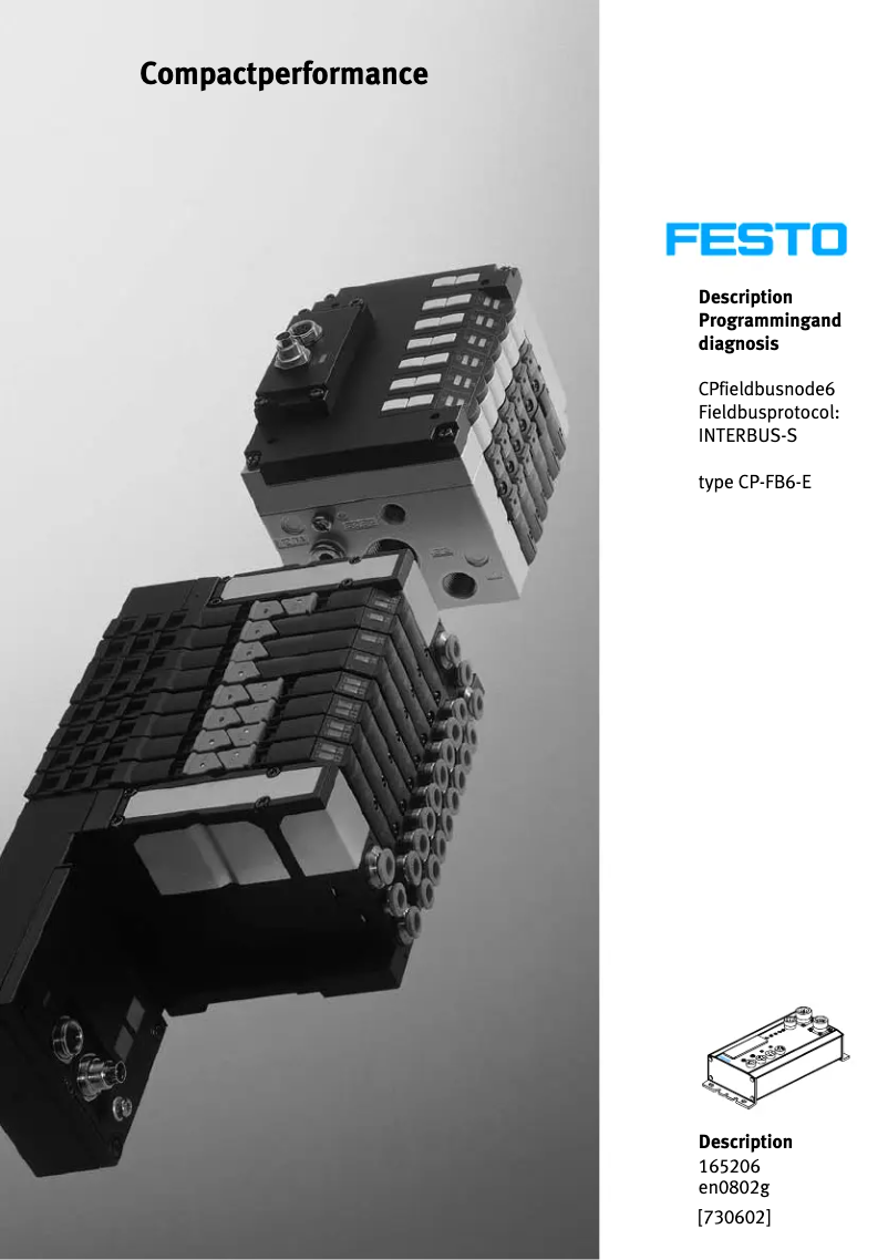 Page 1 of the manual User Manual Festo P.BE-CP-FB6-E-IT