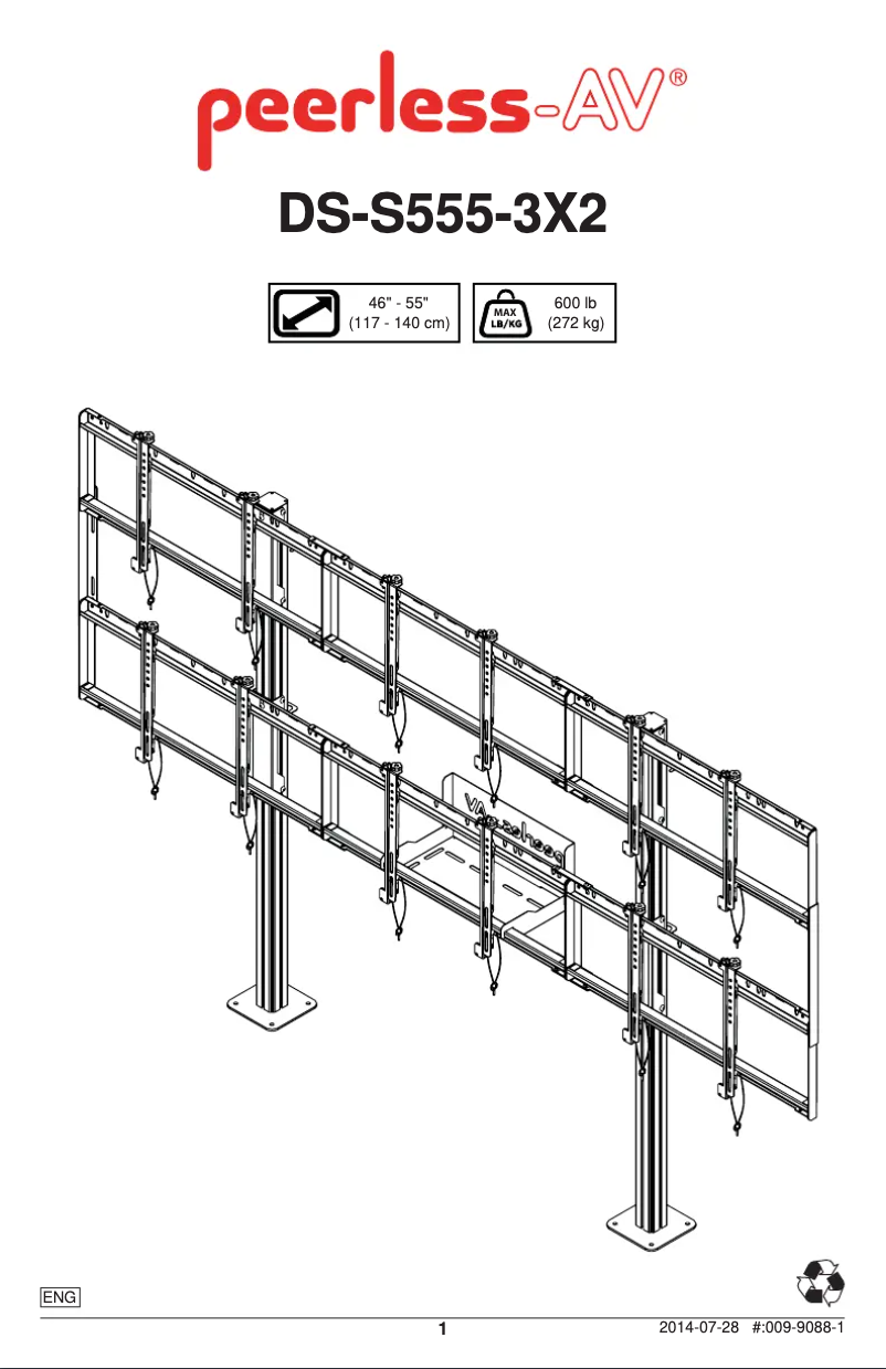Page 1 of the manual User Manual Peerless-AV DS-S555-3X2