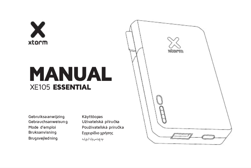 First page image of the manual for XE1050