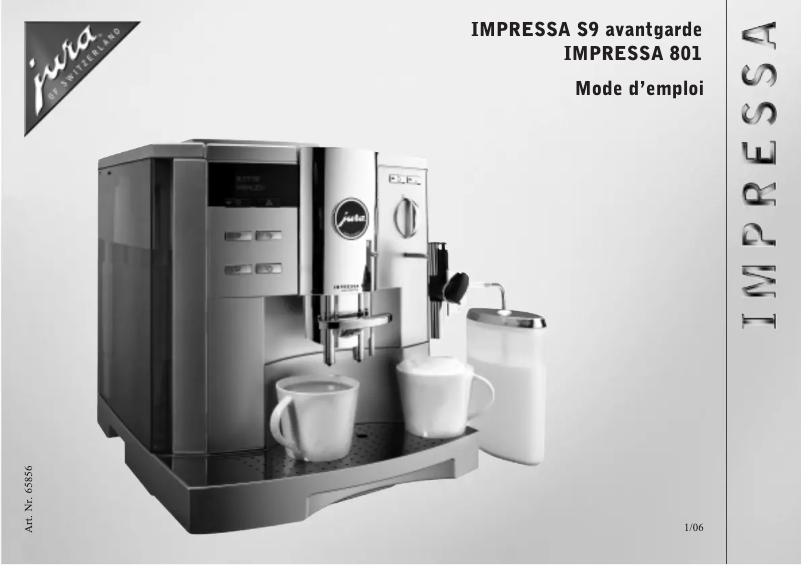 First page image of the manual for Impressa 801